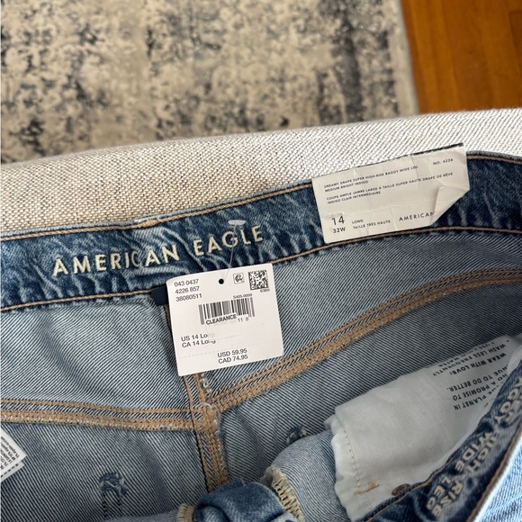 American Eagle Outfitters Women’s Wide Leg High Waisted Jeans - Picture 4 of 4